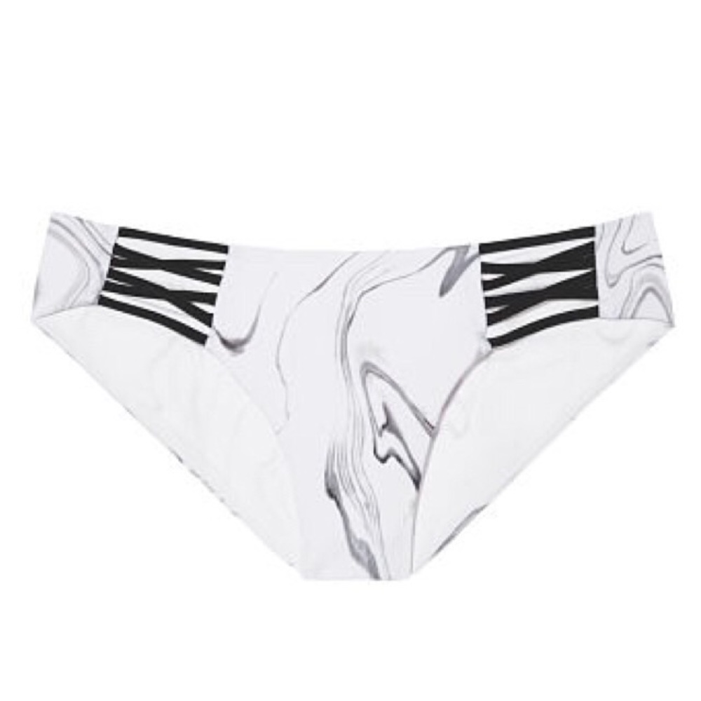 PINK Lace-Up Bikini Bottom